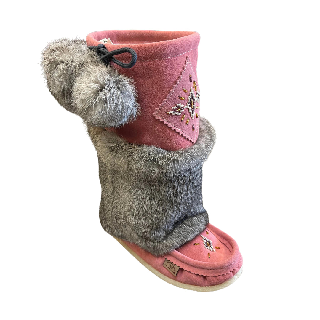 Mid Mukluks - Flamingo Pink (Crepe Sole)