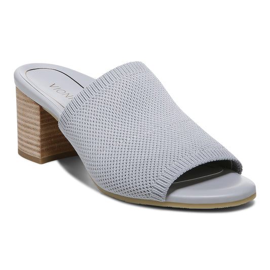 Fleur Heeled Sandal - Light Grey