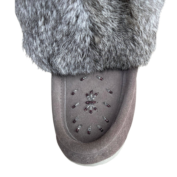 Ankle Mukluks - Grey Suede