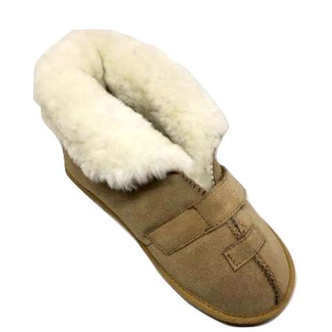 Sheepskin deals velcro slippers