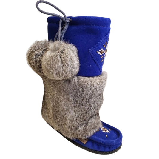 Mid Mukluks - Royal Blue (Crepe Sole)