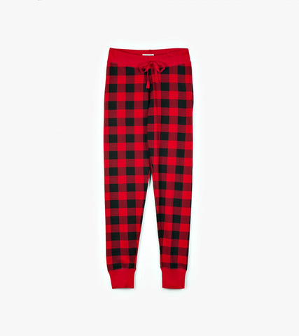 Moose on Red Women's Tee and Leggings Pajama Separates - Little