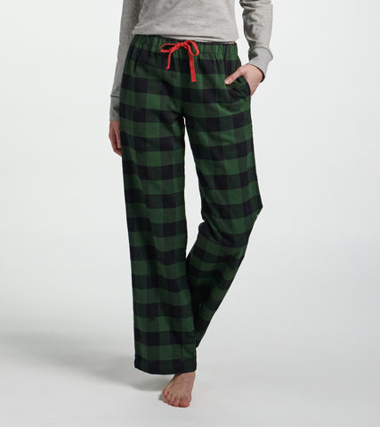 Ladies Green Plaid Pyjama Pants