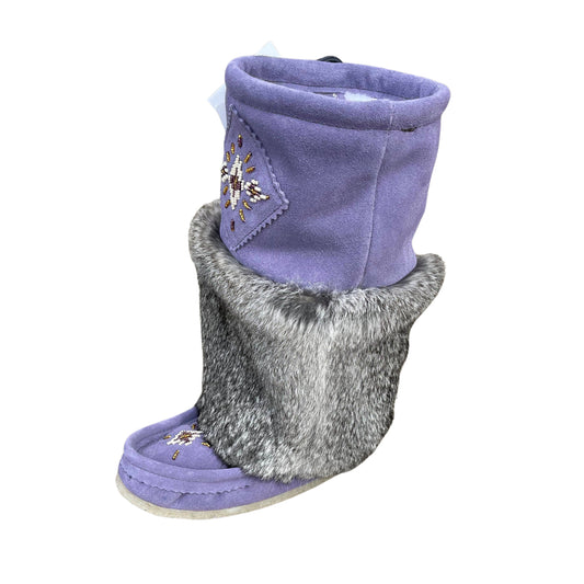 Mid Mukluks - Purple (Crepe Sole)