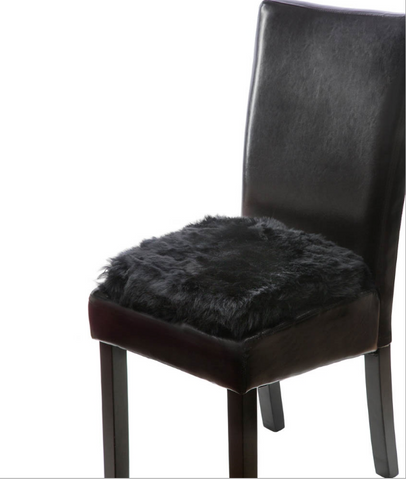 Sheepskin Chair Pad - Black
