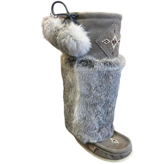 Tall Mukluks - Grey (Crepe Sole) LAST ONE SIZE 5