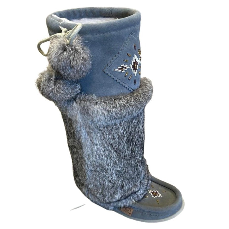 Tall Mukluks - Sky Blue (Crepe Sole)