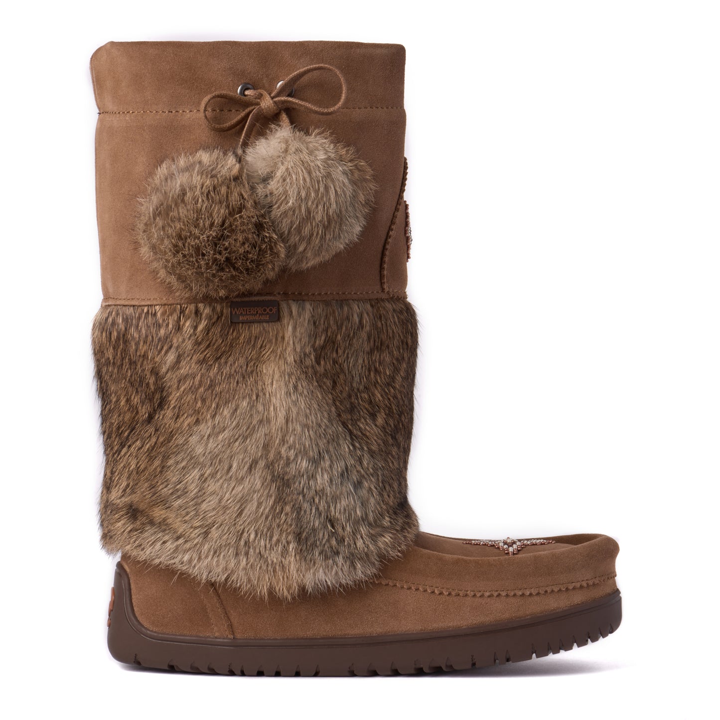 Snowy Owl Waterproof Mukluk - Oak Suede