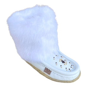 Ankle Nappa Leather Mukluks - White