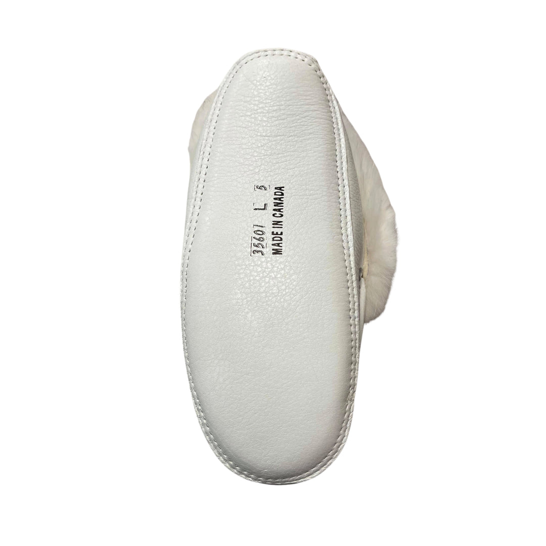 Nappa Leather Moccasins - White