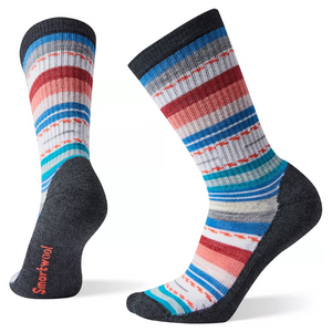 Women's Margarita Light Hiking Crew Socks - Black/Multi