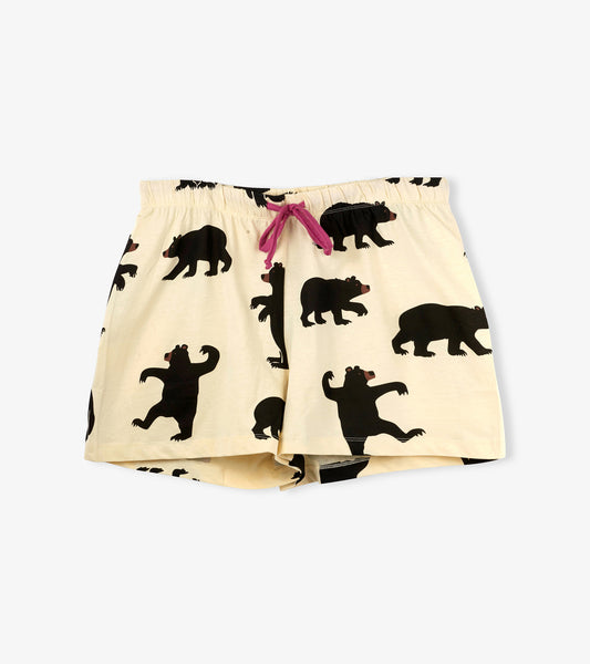 Black Bears Women's Sleep Shorts